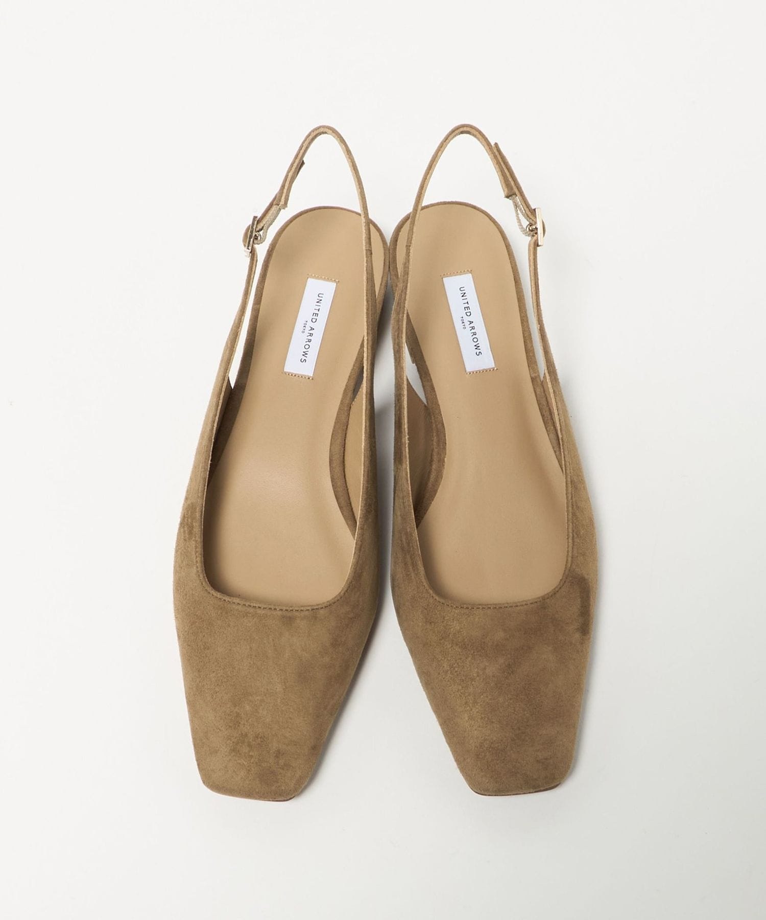 スエード スリングバック サンダル