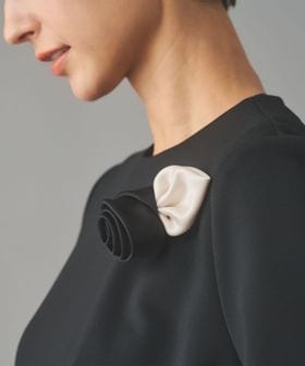 UNITED ARROWS/サテン ローズ コサージュ/ブローチ / コサージュ