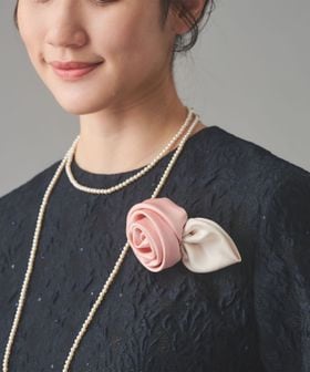 UNITED ARROWS/サテン ローズ コサージュ/ブローチ / コサージュ
