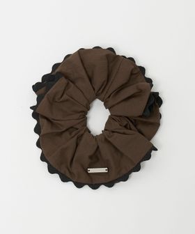 UNITED ARROWS/バイカラー パイピング シュシュ/ヘアアクセサリー