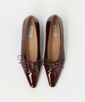 UNITED ARROWS/エナメル レースアップ フラットシューズ/フラットシューズ