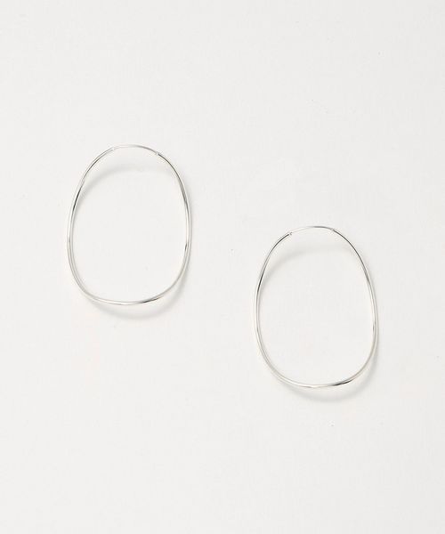 BAR JEWELLERY/＜BAR JEWELLERY＞CONTOUR ピアス SV/ピアス（両耳用）