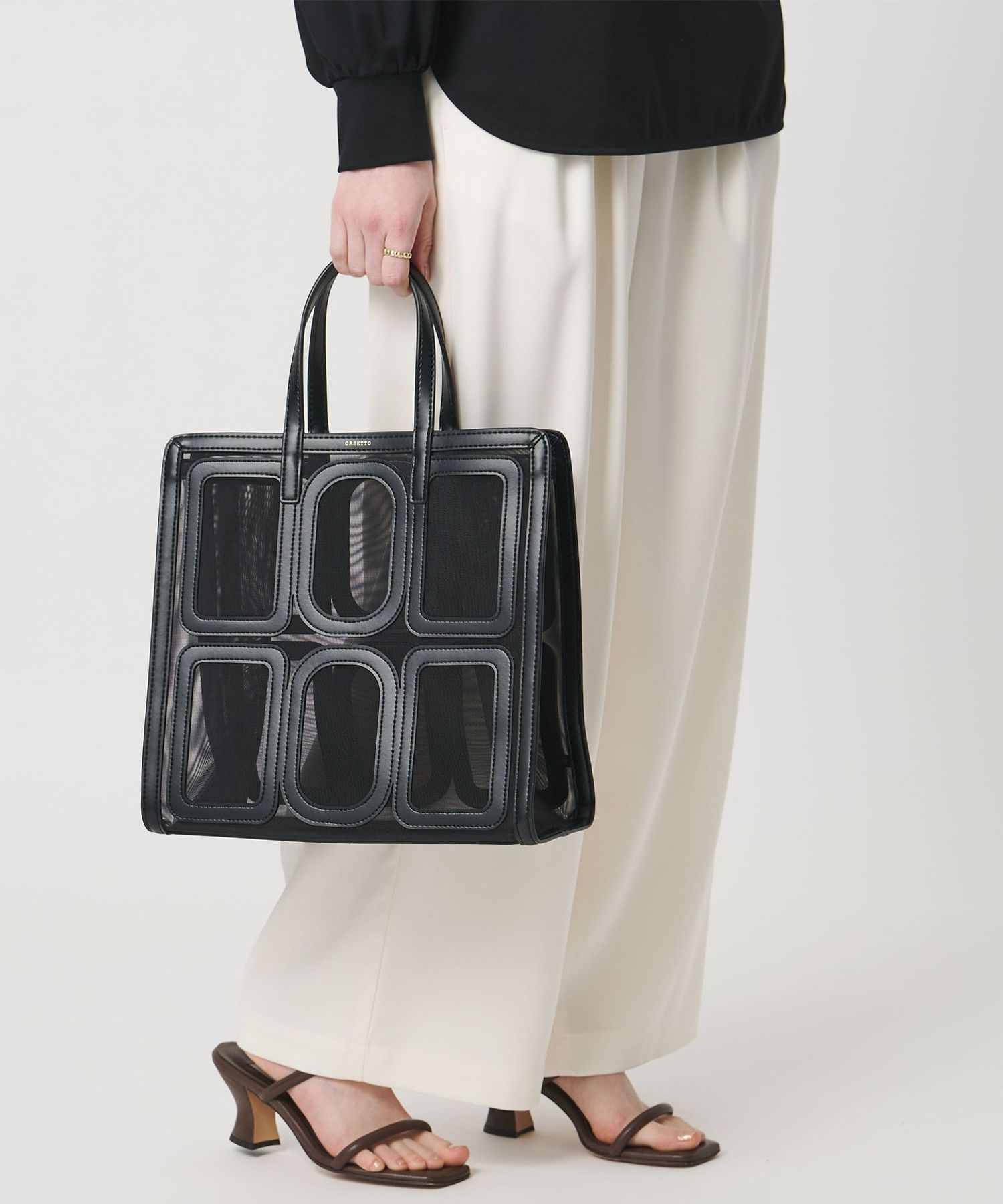 ORSETTO＞TULLE トートバッグ