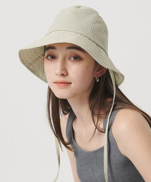 UNITED ARROWS/ギンガムチェック ハット UV/ハット