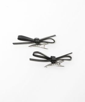 MAISON MICHEL/＜MAISON MICHEL＞Emma BOW クリップ 2SET/ヘアアクセサリー