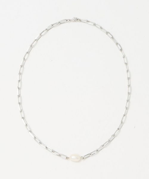UNITED ARROWS/淡水パール×チェーン ネックレス/ネックレス