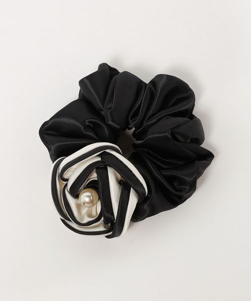 UNITED ARROWS/バイカラー ローズ シュシュ/ヘアアクセサリー