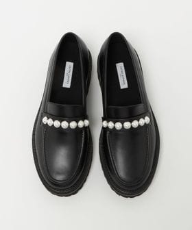 UNITED ARROWS/イミテーションパール スタッズ ローファー/ローファー