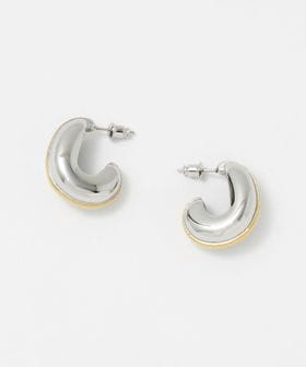 UNITED ARROWS/2トーンメタル ピアス/ピアス（両耳用）