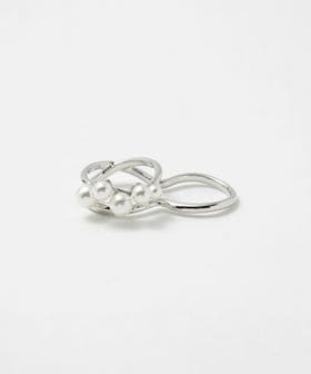 UNITED ARROWS/イミテーションパール ダブルリング/リング