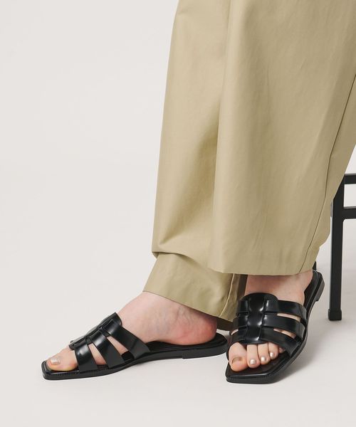 UNITED ARROWS/レザー フラットミュール/サンダル