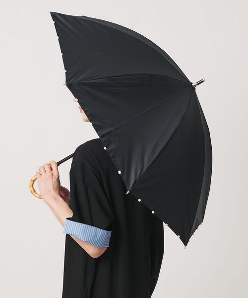 UNITED ARROWS/無地×淡水パール 晴雨兼用 長傘/傘 / レインウェア