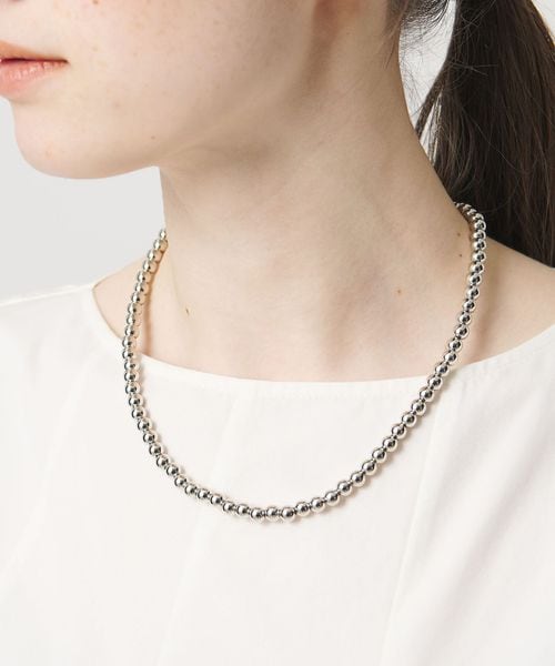 UNITED ARROWS/メタルボール アジャスタブル ネックレス/ネックレス