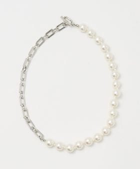 UNITED ARROWS/イミテーションパール&チェーン ネックレス/ネックレス