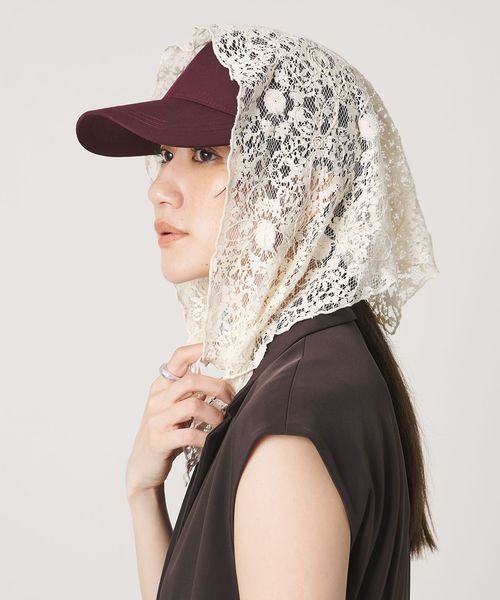 TRESSE/【別注】＜TRESSE＞レーススカーフ＆キャップ/キャップ