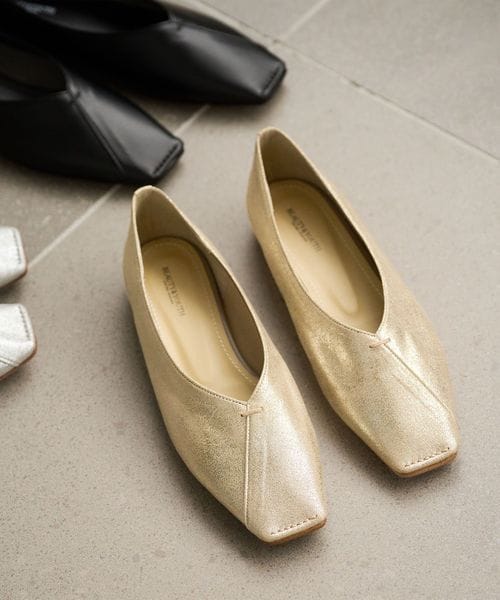 BEAUTY&YOUTH/Vカットステッチ フラットシューズ/フラットシューズ