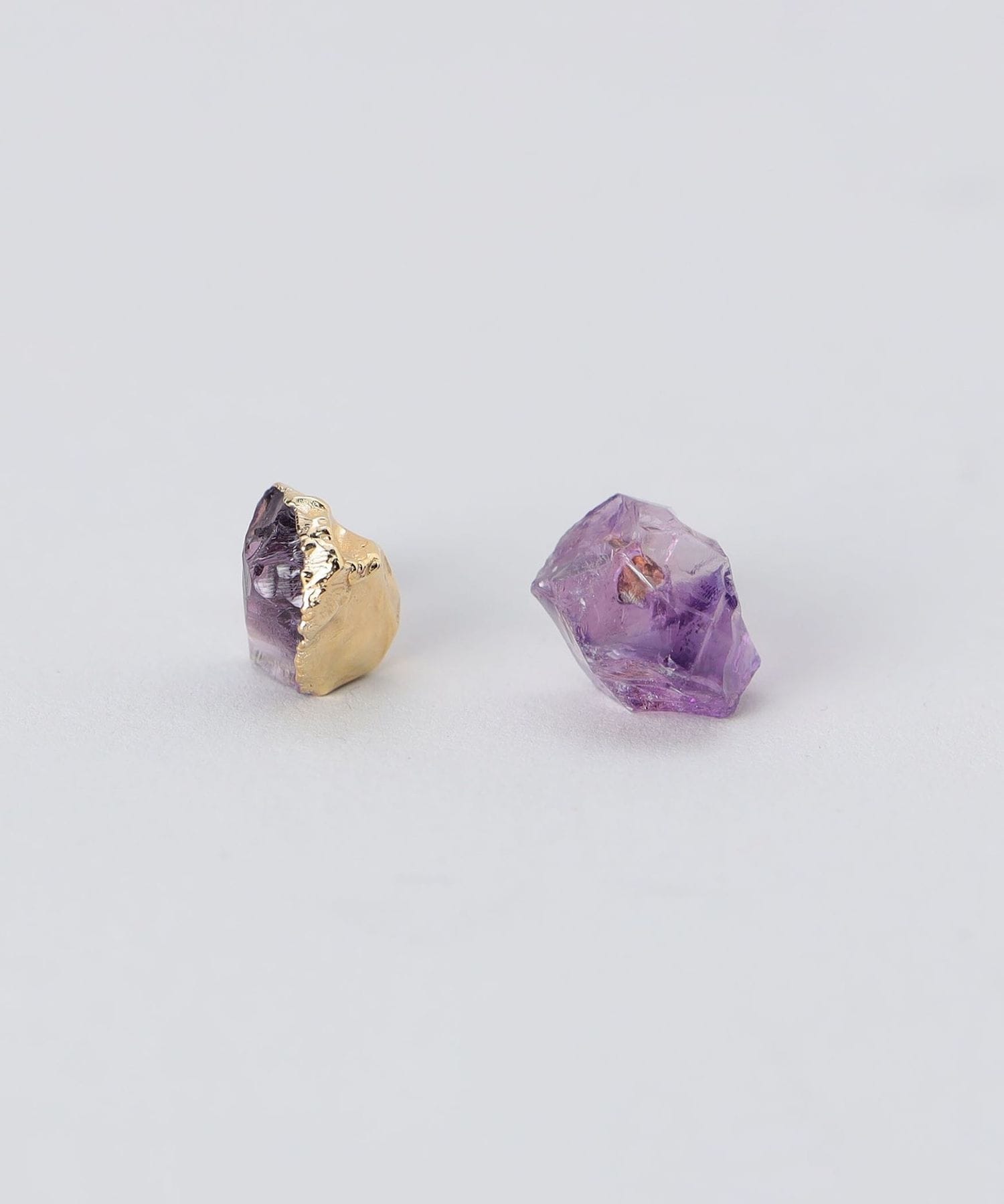 PREEK＞HOW RAW AMETHYST EARRINGS/ピアス preek アメジスト 片耳用ピアス