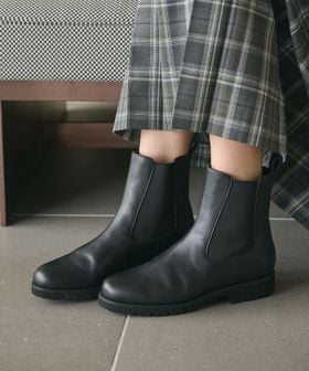 BEAUTY&YOUTH/レザー サイドゴアブーツ/ブーティ / ショートブーツ