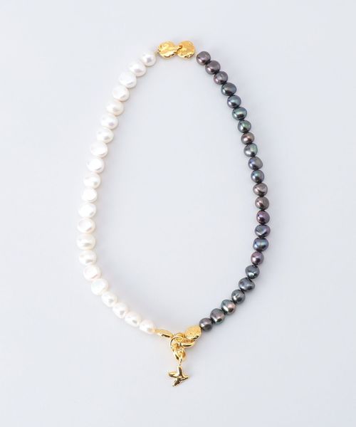 PREEK＞BAROQUE PEARL PIGEON CHARM NECKLACE/ネックレス