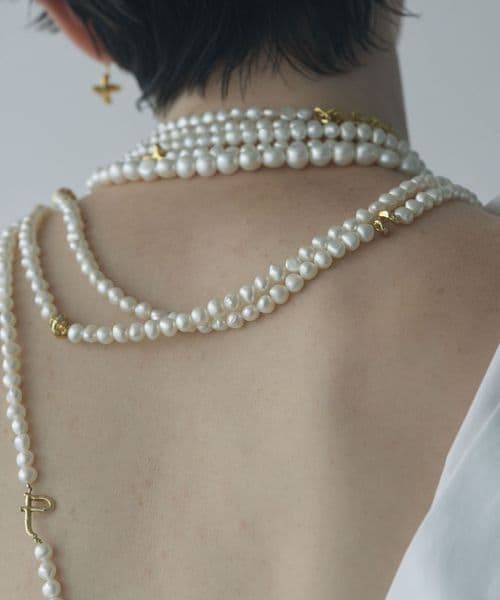 「数量限定 在庫処分セール」 PREEK＞BAROUQUE PERAL DOG CHOKER NECKLACE/チョーカー アクセサリー