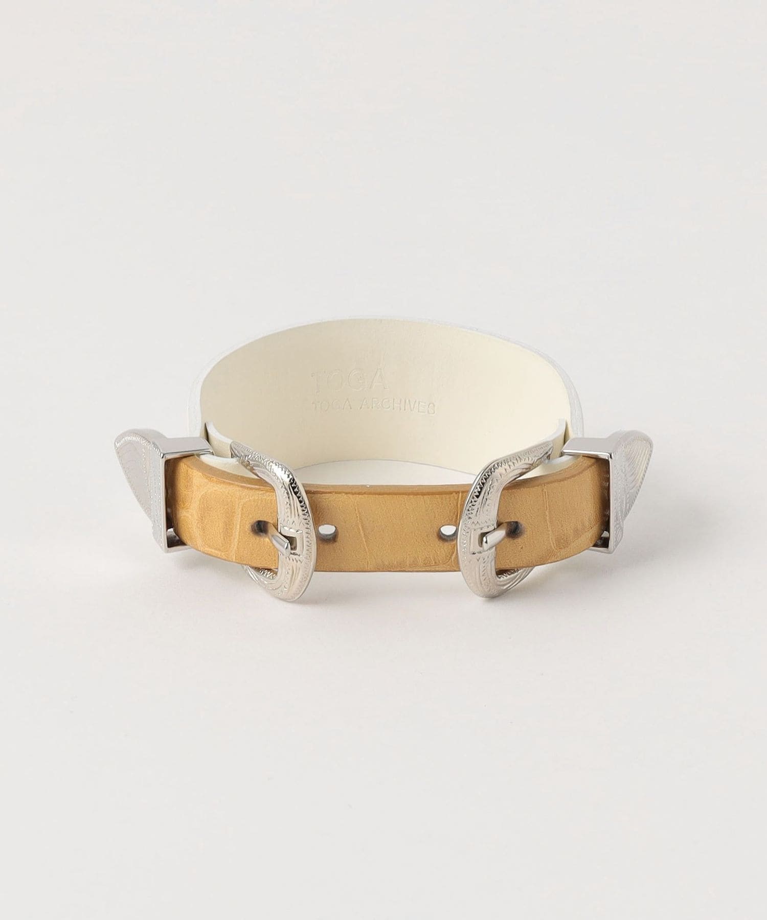 TOGA PULLA ダブルバックルバングル クロコ　ブレスレット TOGA PULLA ダブルバックルバングル クロコ ブレスレット TOGA