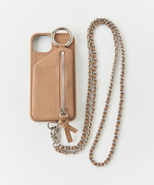 UNITED ARROWS - Ajew ベージュ　ジップストラップ　新品☆未使用 BEAUTY&YOUTH UNITED ARROWS ＜ajew＞Tie chain ショルダー