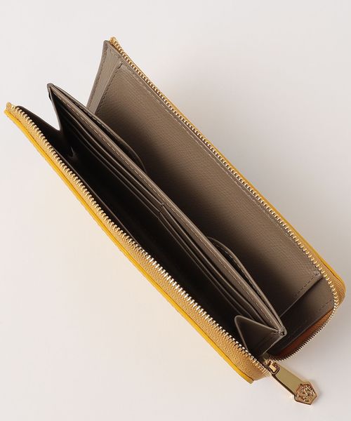 VIOLAd'ORO＞PORTA リザードエンボス レザー ジップウォレット