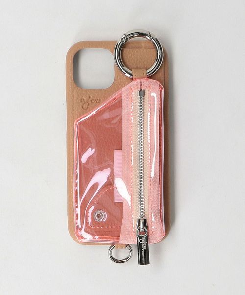 BEAUTY&amp;YOUTH UNITED ARROWS - ajew iPhone12.12pro ピンク　グレー　pvc BEAUTY&YOUTH UNITED ARROWS - ajew iPhone12.12pro ピンク