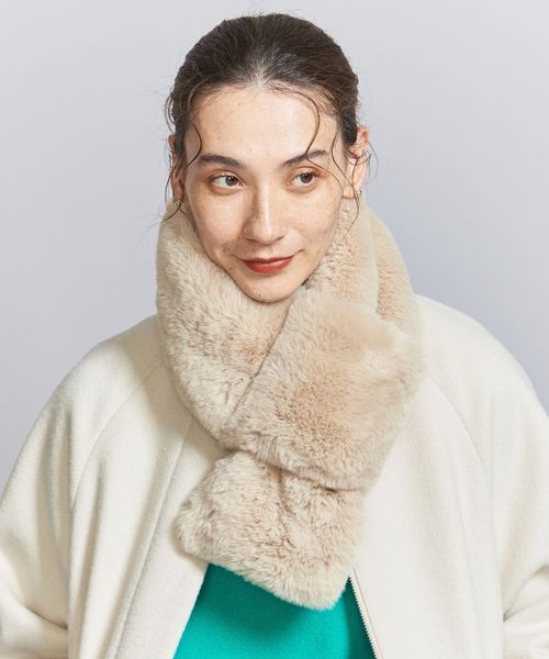 UNITED ARROWS 　リアルファー付き 2way ストール UNITED ARROWS リアルファー付き 2way ストール UNITED ARROWS