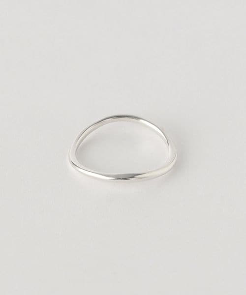 ユナイテッドアローズ、TEN指輪11号美品 TEN.＞ライン ウェーブ リング/シルバー