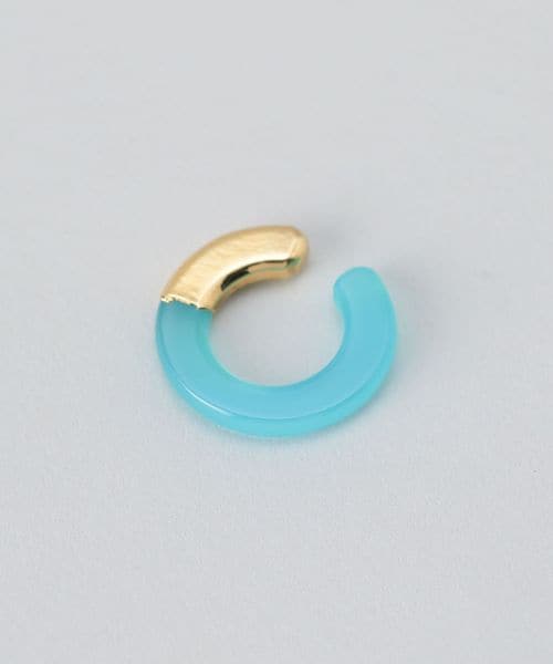 PREEK イヤーカフ Sea Blue PREEK - 【残りわずか】Ukishima Sea Blue Chalcedony Ear Cuff