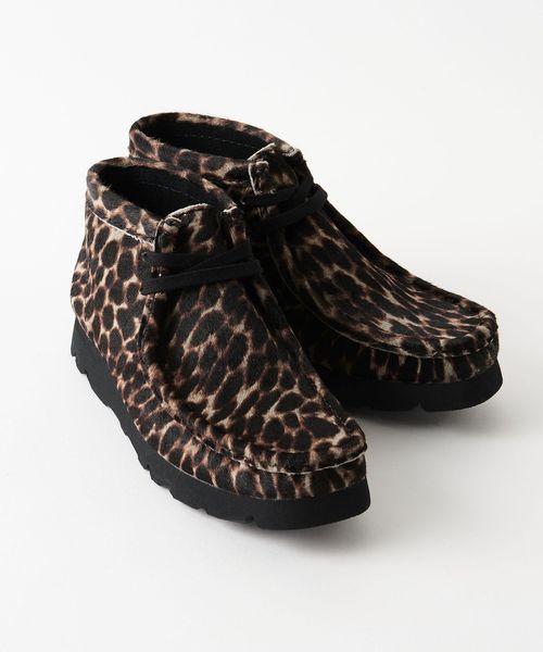 【美品】Clarks Originals ヒョウ柄 ローファー Clarks Pure Viola Animal Fur Leather Cheetah Print Women's