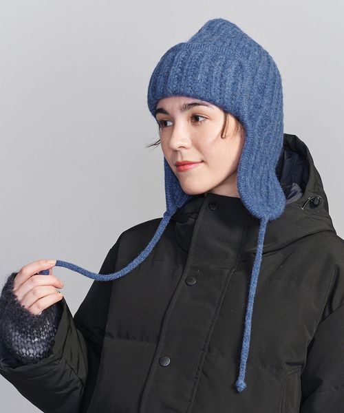 BEAUTY&YOUTH/メランジ イヤー ニットキャップ/ニットキャップ