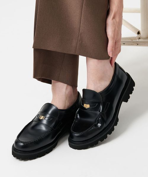 8 別注 CAMINANDO レザー BEAUTY&YOUTH コインローファー 別注】 ＜CAMINANDO＞レザー コインローファー（ローファー