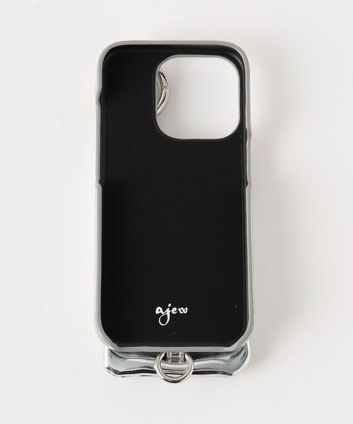 ＜ajew＞GLOW CADENAS ストラップ iPhone15Proケース ajew iPhone15/15pro対応 エジュー cadenas zipphone case