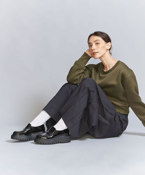 CORSO ROMA 9＞エナメル プラットフォーム ローファー