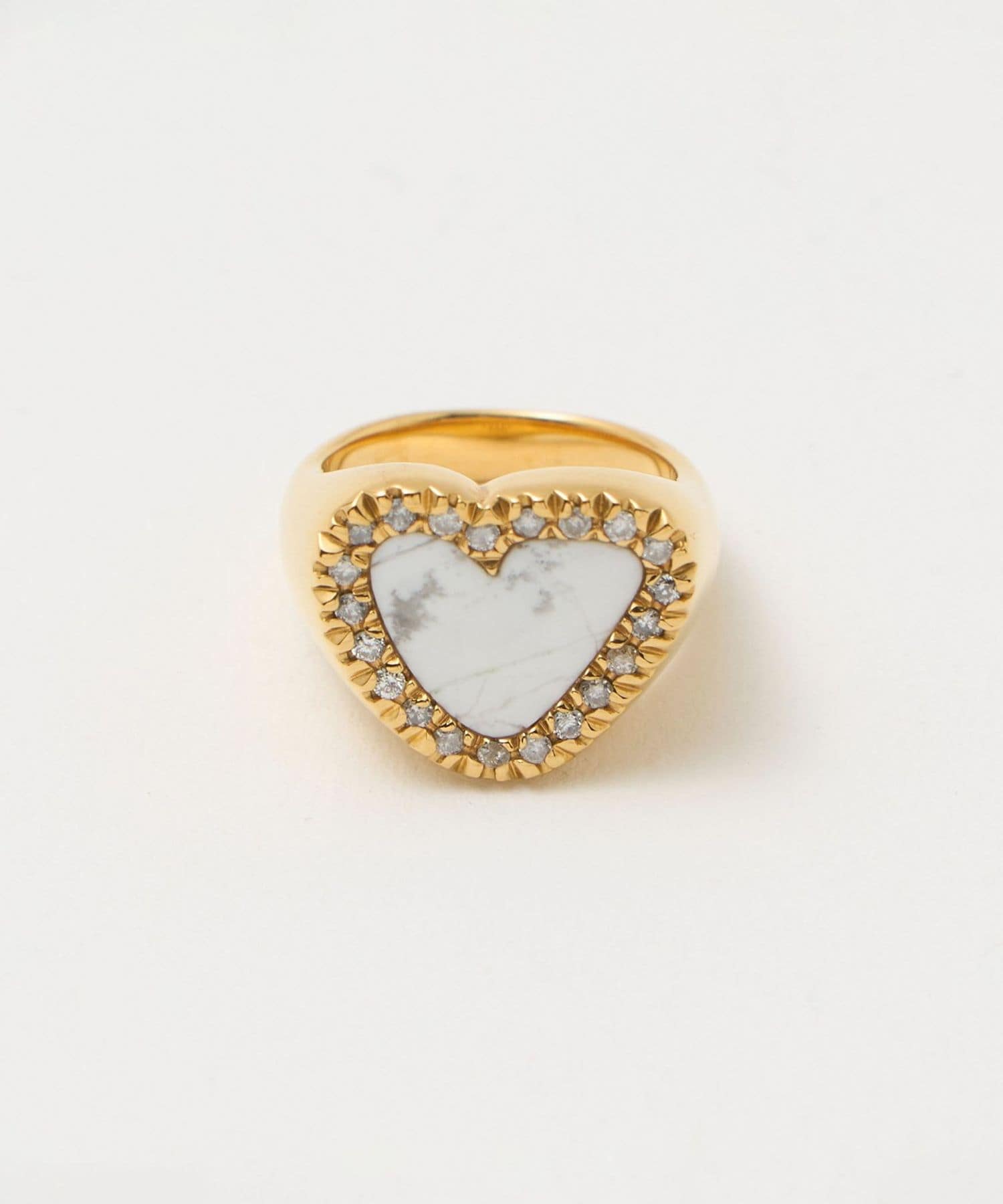 Bob⭐︎PREEK ハート型リング 箱付き PREEK＞HEART STONE RING GD/リング