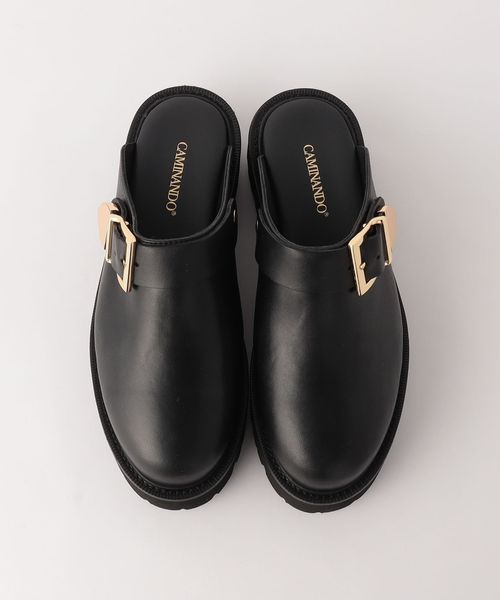 Caminando ブラック サボサンダル 楽天市場】CAMINANDO カミナンド BUCKLE CLOG MULES レザー