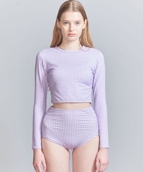 lepidos レピドス　チェック ワンピース水着　水着　新品　Mサイズ Lepidos（レピドス）の「＜Lepidos＞チェックシャーリング