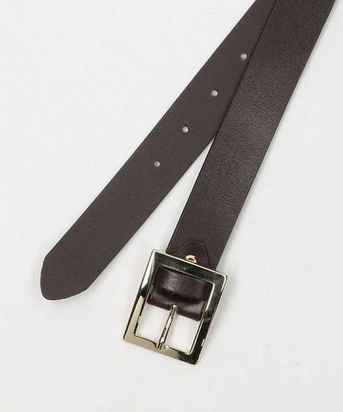 AULENTTI＞ビッグバックル レザーベルト