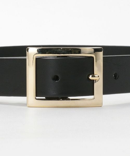 AULENTTI＞ビッグバックル レザーベルト