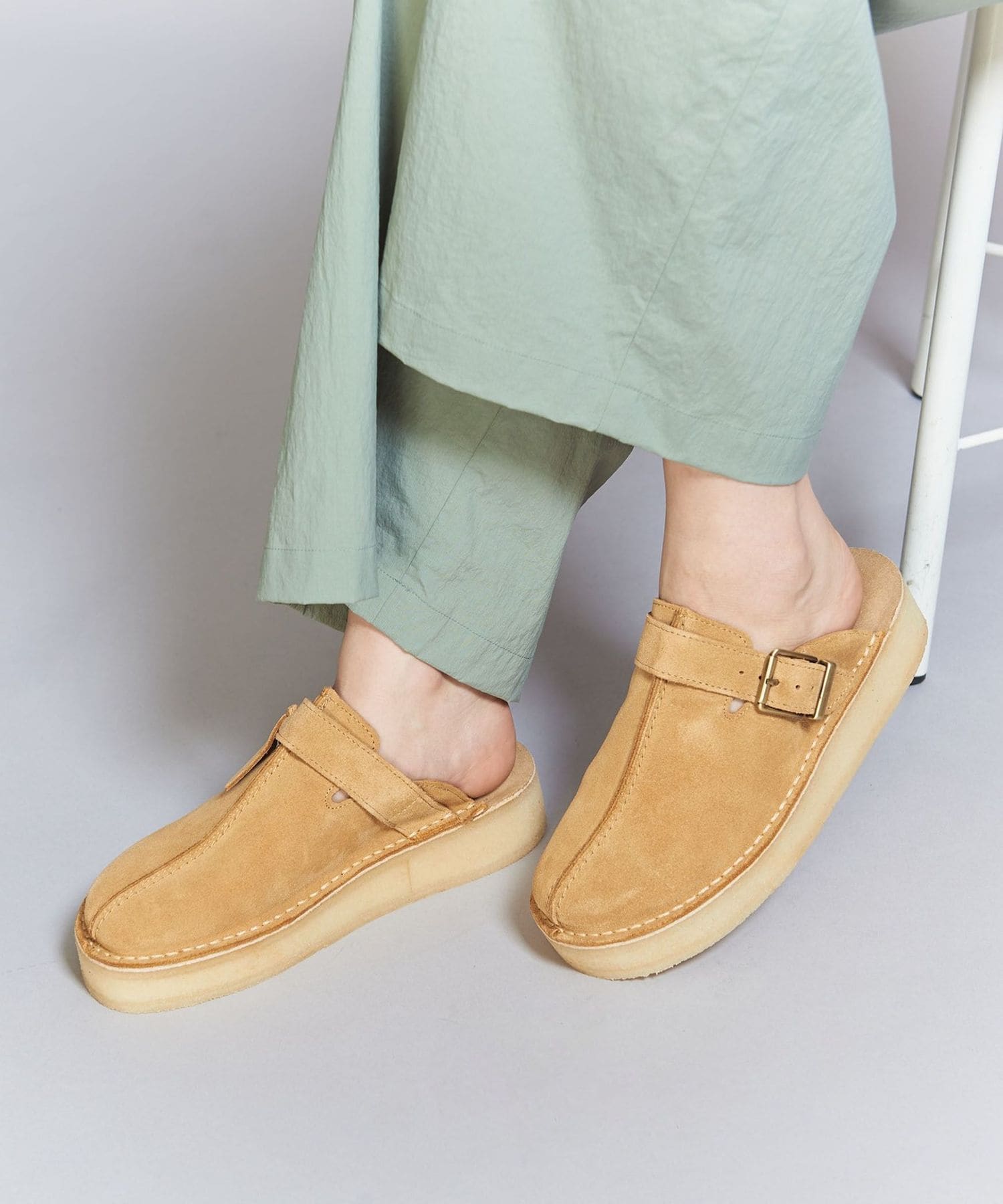 2022年 CLARKS トレックミュール タンカウプリント ハラコ 25cm Clarks（クラークス）の「Clarks/クラークス/Trek Mule