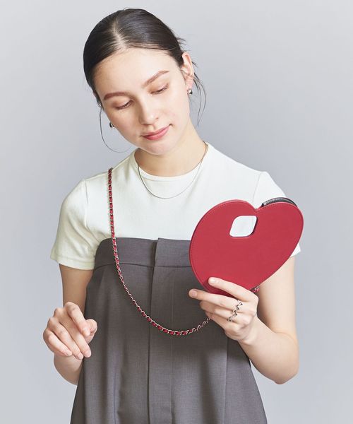 ajew＞dress HEART チェーン ストラップ iPhone14Proケース