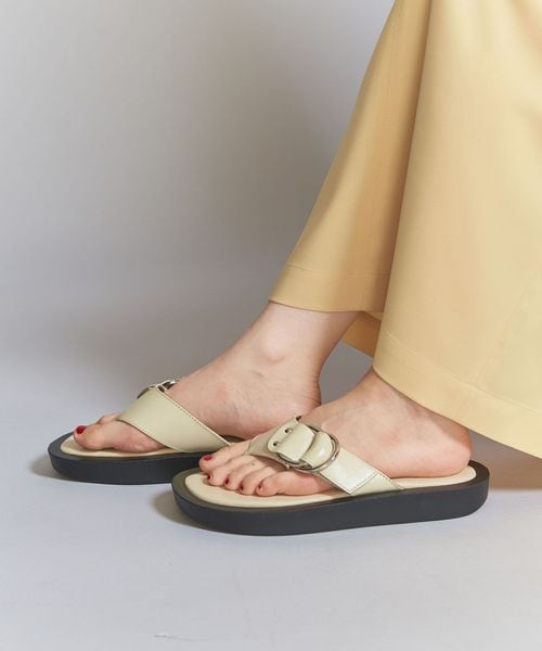 CAMINANDO＞レザー リングベルト トングサンダル