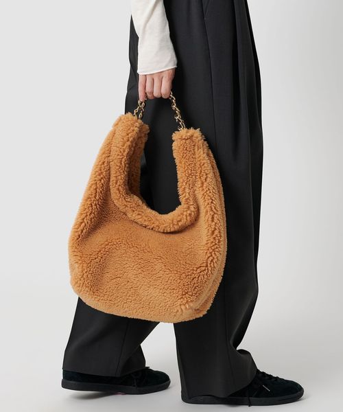 VIOLAd’ORO/【一部別注】＜VIOLAd’ORO＞ELMO ボア チェーン ショルダーバッグ/ショルダーバッグ