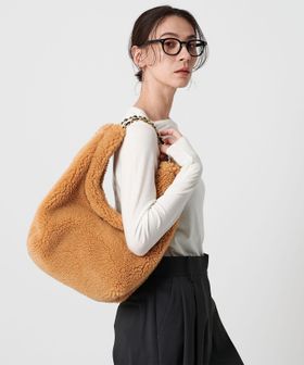 VIOLAd’ORO/＜VIOLAd’ORO＞ELMO ボア チェーン ショルダーバッグ/ショルダーバッグ