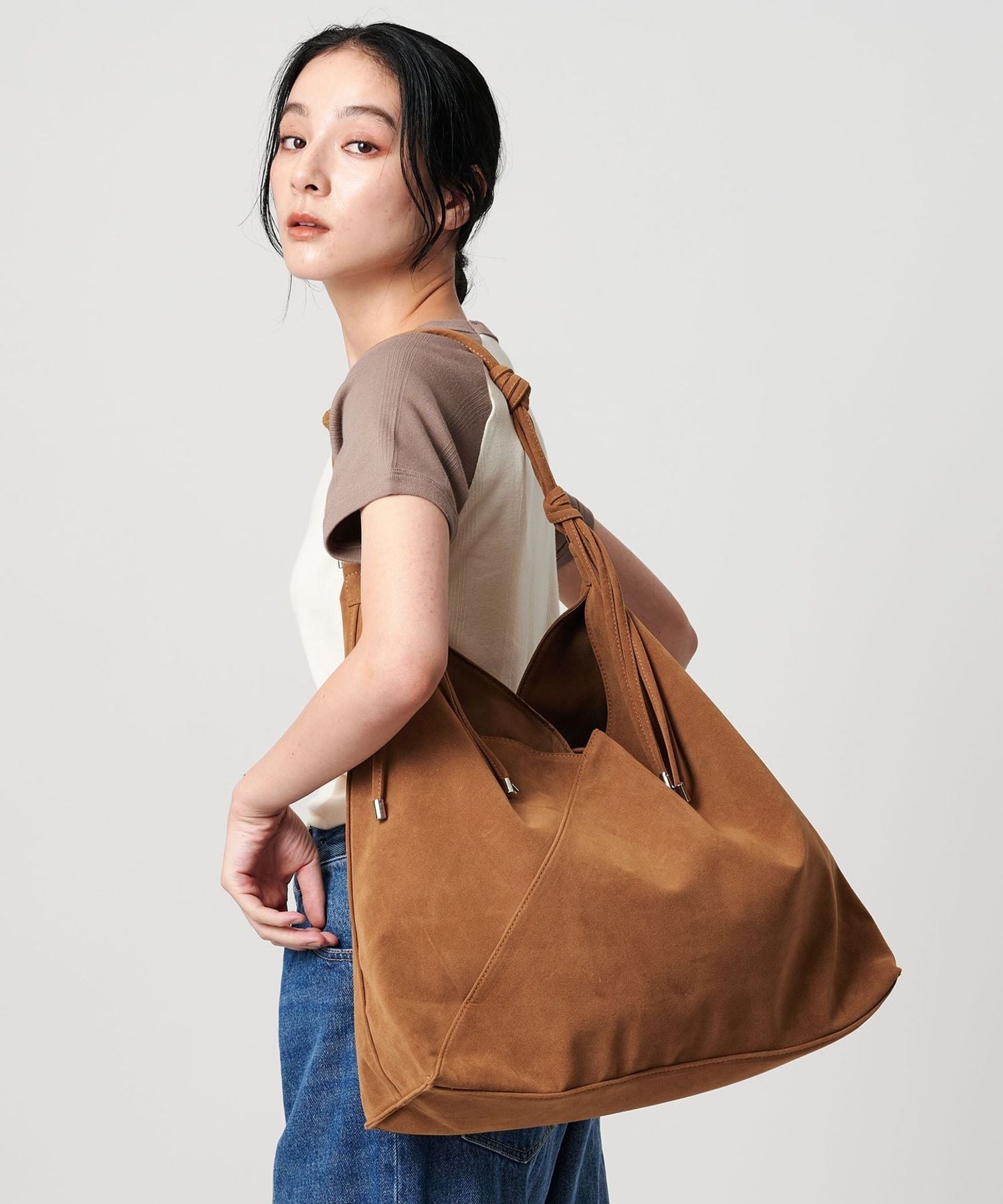 【vanone atelier】B3012 モンマルトル ノットバッグ_2colors LE VERNIS＞ノットハンドル ショルダーバッグ