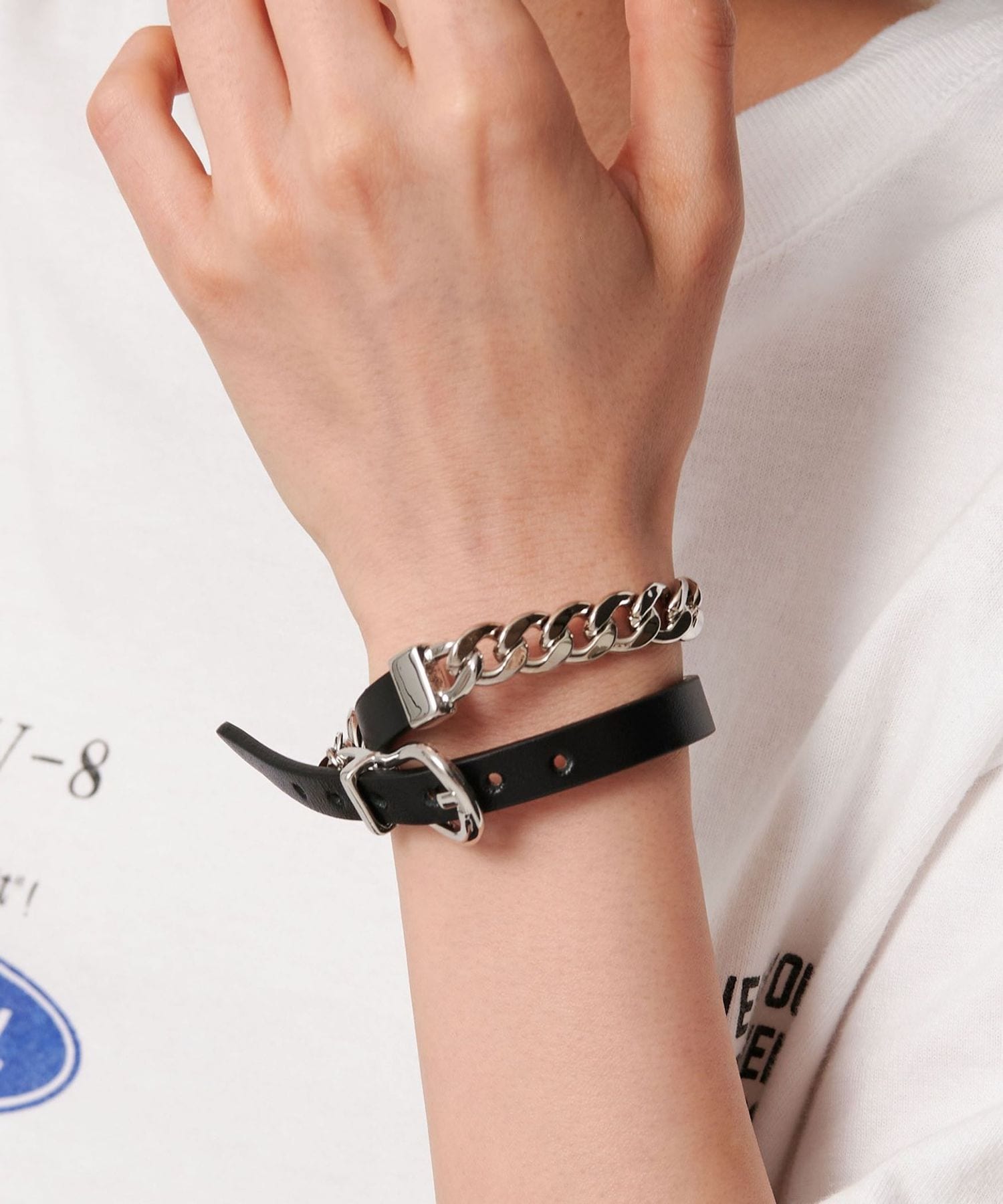 BB211 used アメジスト チェーン ブレスレット ベルト アクセサリー kyasya_b634