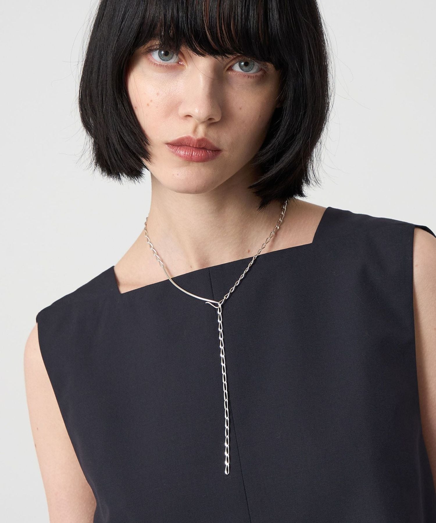 PREEK＞YU―KIN HOOK CHAIN LARIAT NECKLACE/ネックレス