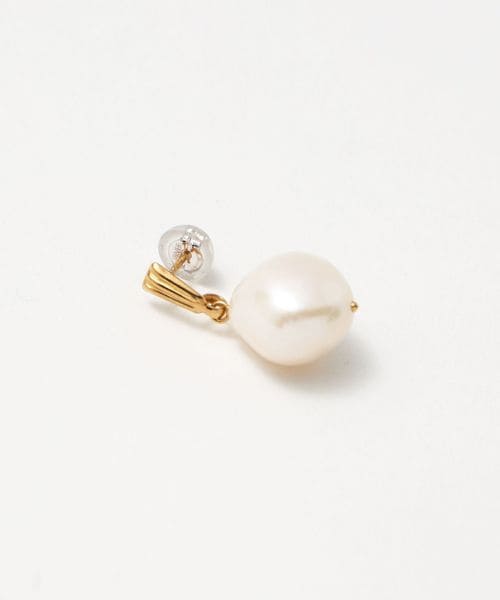 ＜PREEK＞ROUGH BAROQUE PEARL パール×ゴールド ピアス PREEK＞ROUGH BAROQUE PEARL パール×ゴールド ピアス